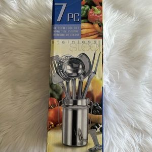 7 Piece Kitchen Tool Set- Stainless Steel